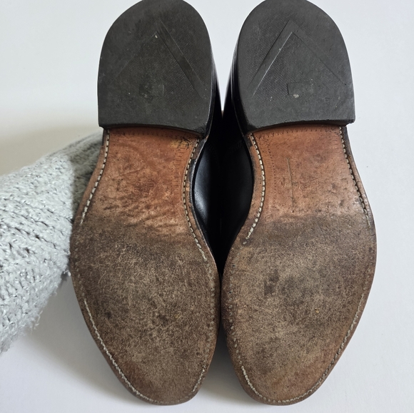 Allen Edmonds Park Avenue Cap Toe Oxford dress shoes black mens size 7 - Picture 5 of 8